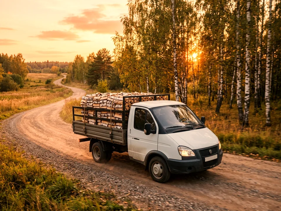 Газель с дровами — доставка в Омске (Омская область)